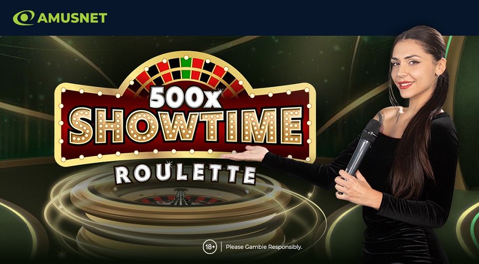 Amusnet estende il suo portfolio di live casinò con Showtime Roulette 500x