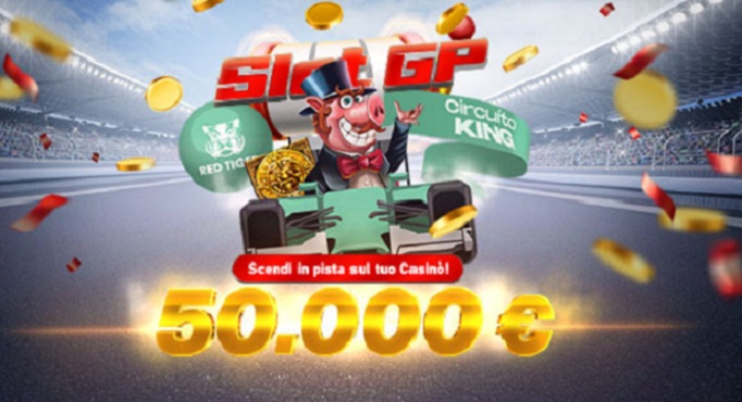Slot Gp di Microgame, la quinta tappa sul circuito King di Red Tiger