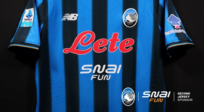 Snaifun secondo sponsor di maglia dell’Atalanta Bergamasca Calcio
