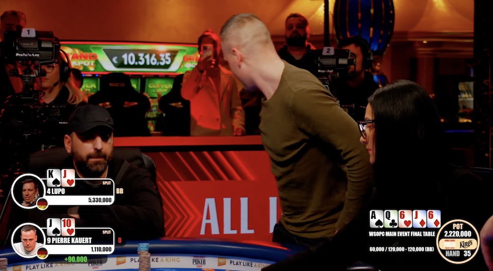 Split pot ma il player è out dal main Wsopc: ecco cos’è successo