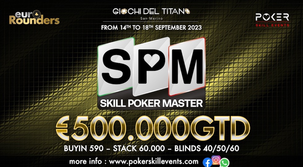 Poker Skill Events, l’abilità al centro: il debutto a San Marino dal 14 al 18 settembre con 500mila euro Gtd