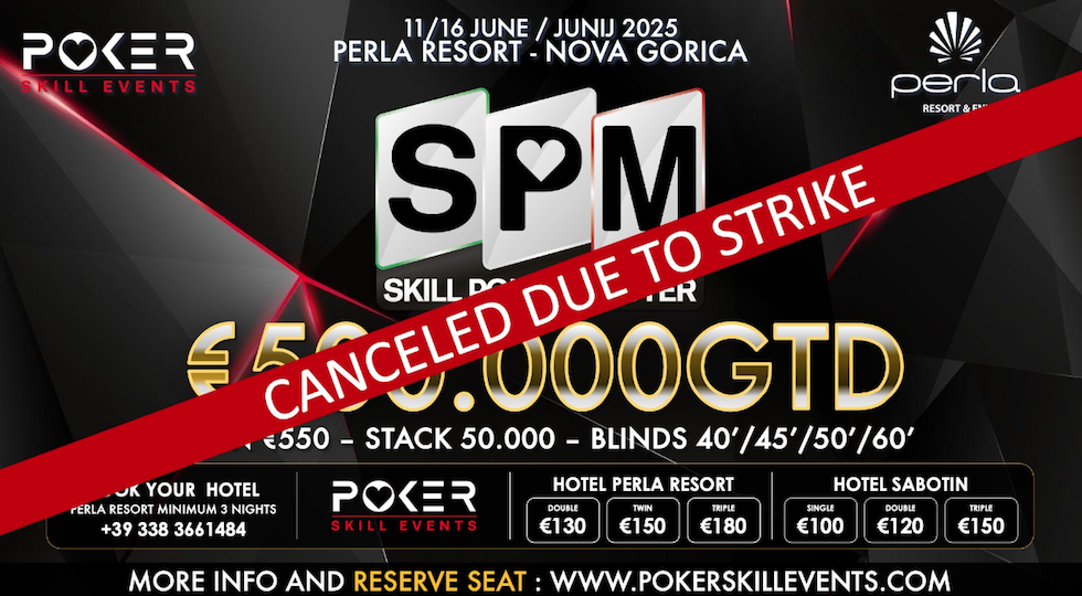 Skill Poker Master Nova Gorica: casinò in sciopero, evento annullato