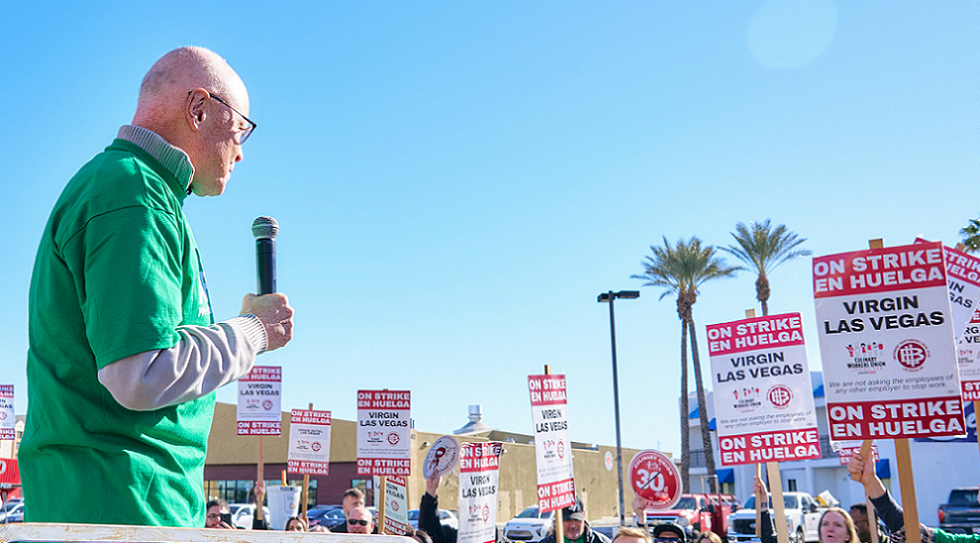 Sciopero al Virgin Hotel Las Vegas, la solidarietà dell’Afscme