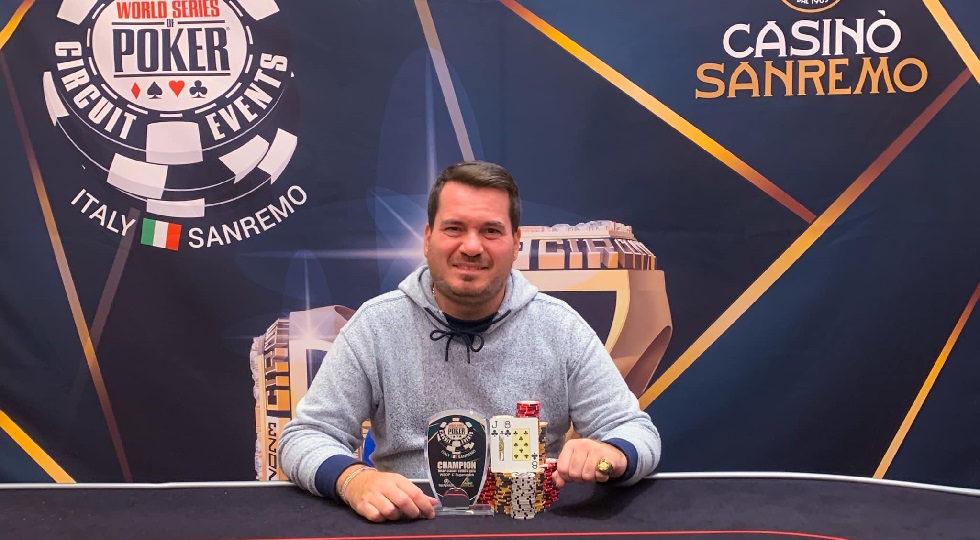 Luigi ‘Gigetto’ Pignataro vince il terzo ring nel Superstack Wsop Circuit Sanremo