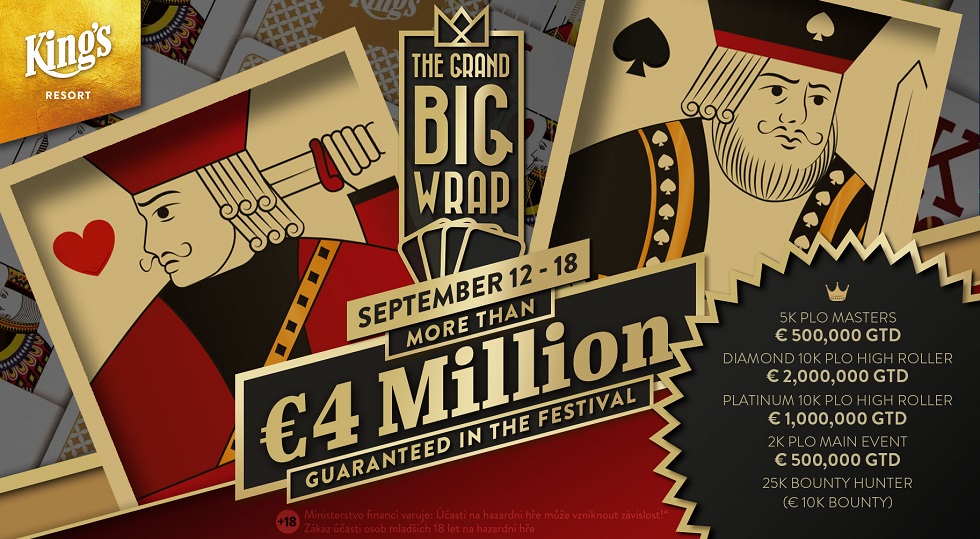 Al King’s Resort torna The Big Wrap Plo: un montepremi pari a 4 milioni di euro garantiti