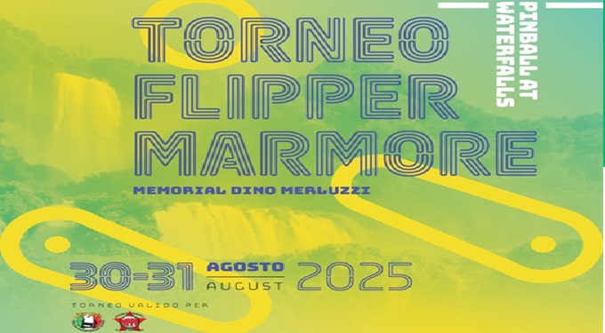 Pinball at Waterfalls – Torneo flipper Marmore