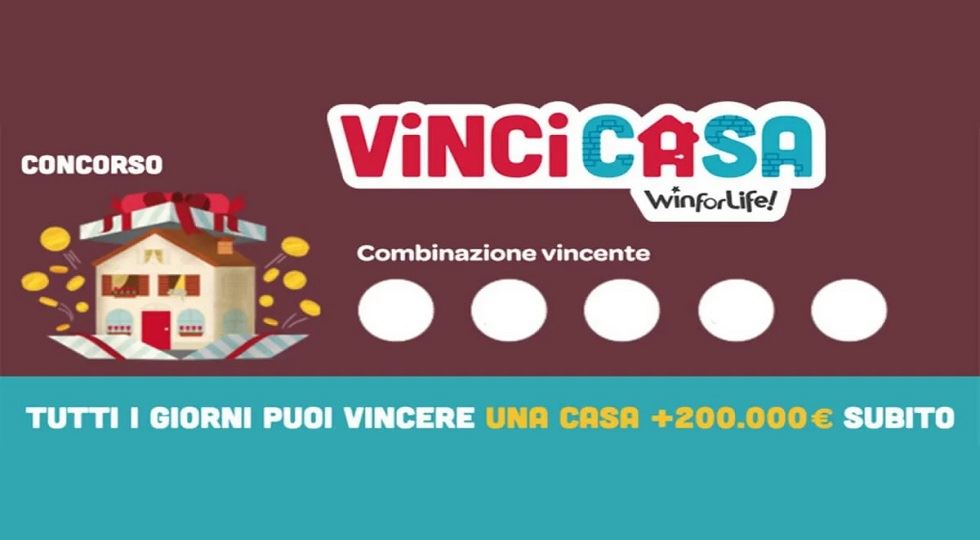VinciCasa: nessun ‘5’ nel concorso del 22 gennaio, in nove lo sfiorano
