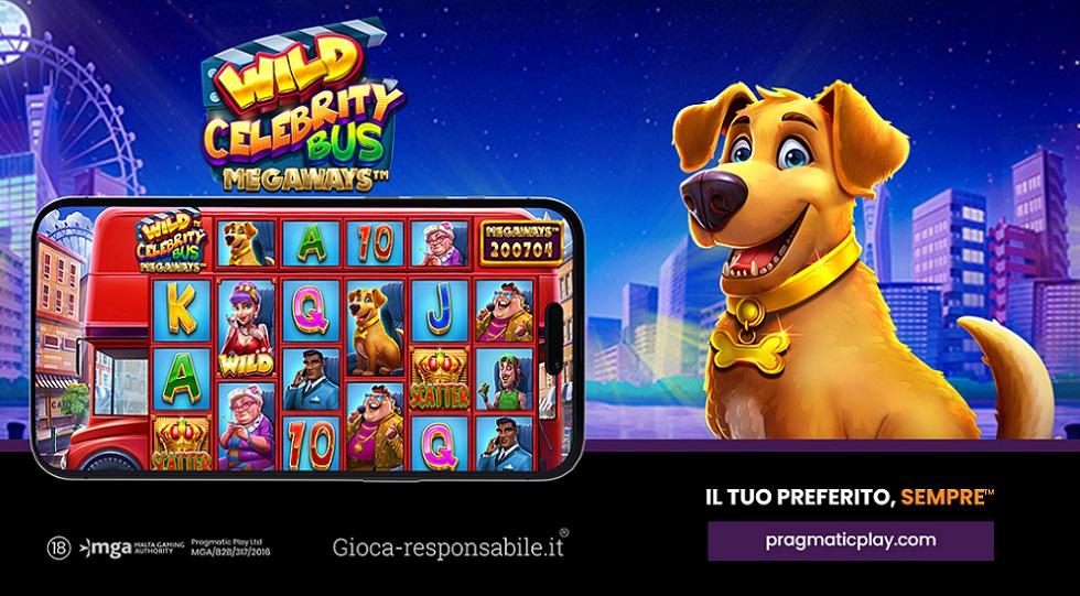 Pragmatic Play, a spasso con le star in Wild Celebrity Bus Megaways