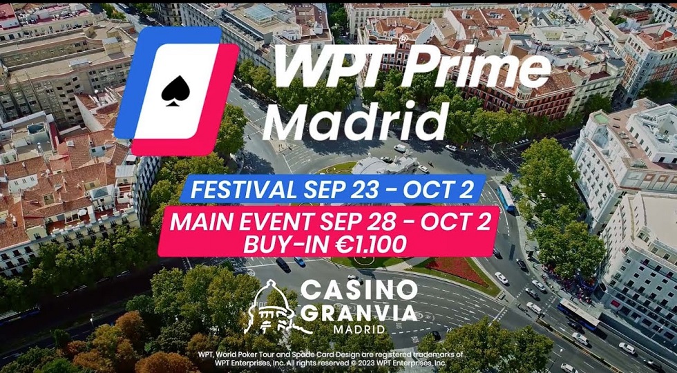 Wpt Prime Madrid: dal 23 settembre la tappa nella capitale spagnola