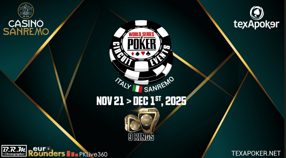 Il Wsop Circuit torna a Sanremo: nove ring in palio, ecco il programma completo