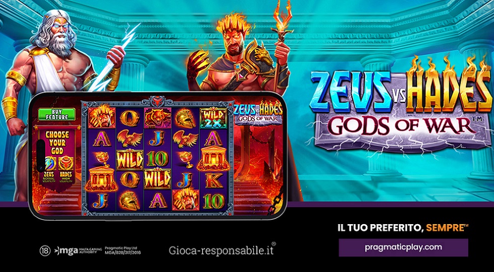 Pragmatic Play, è battaglia titanica in Zeus Vs Hades – Gods of War