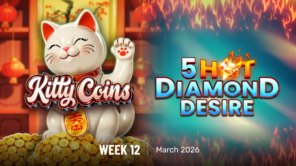 Bragg gaming: arrivano le slot online Kitty Coins e 5 Hot Diamond Desire