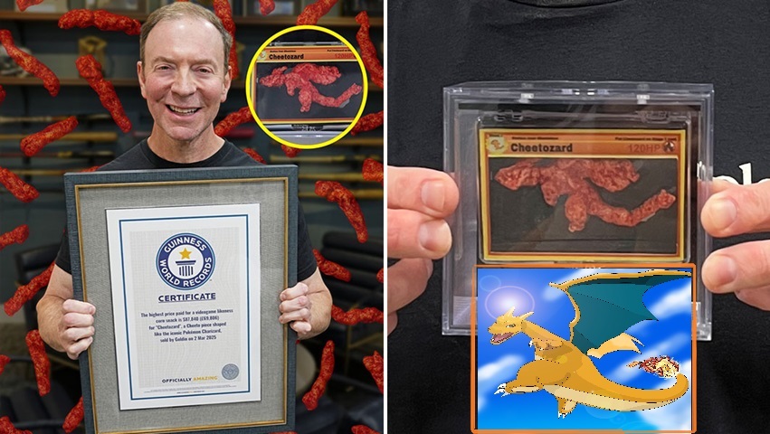 Pokémon, offerta record per il Cheeto a forma di Charizard