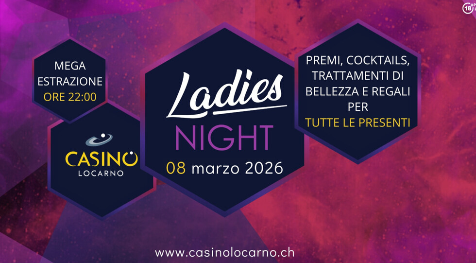 Giornata della donna, tra gli eventi anche la Ladies Night del Casinò Locarno
