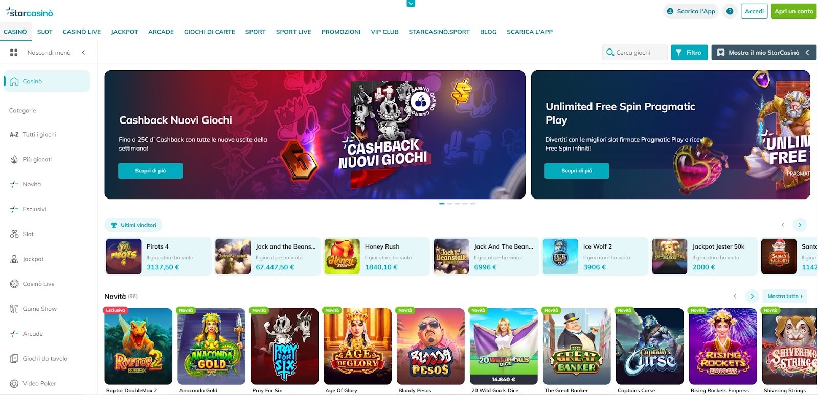 StarCasinò è una delle piattaforme più affidabili e di tendenza in questo momento