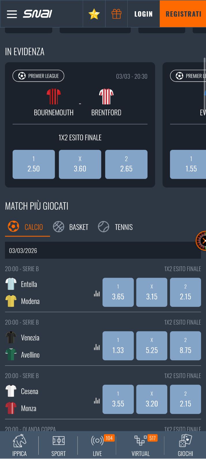 Migliori app per betting sull'ippica: Snai