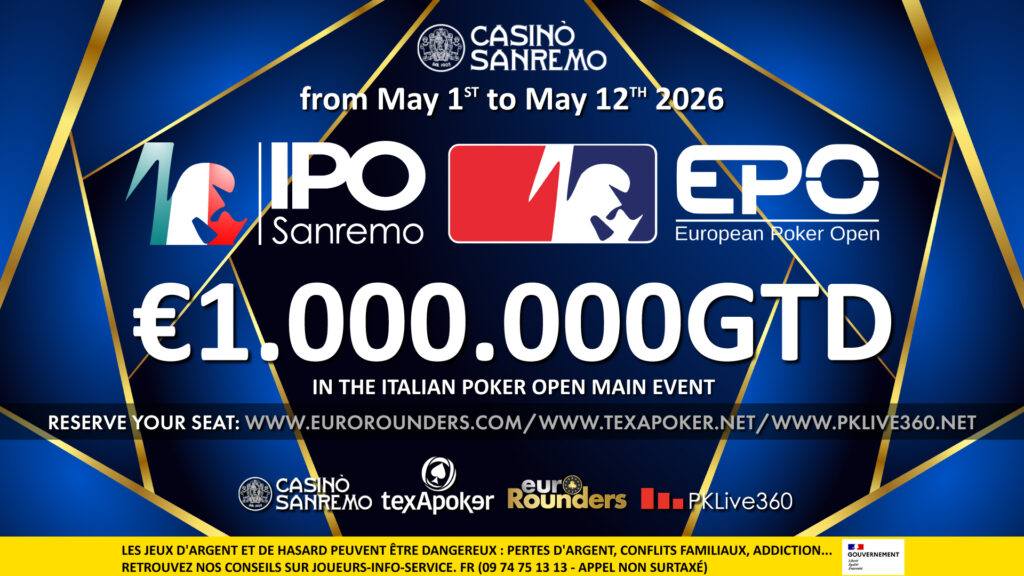 Ipo & Epo Sanremo 2026: il casinò ligure al centro del poker internazionale