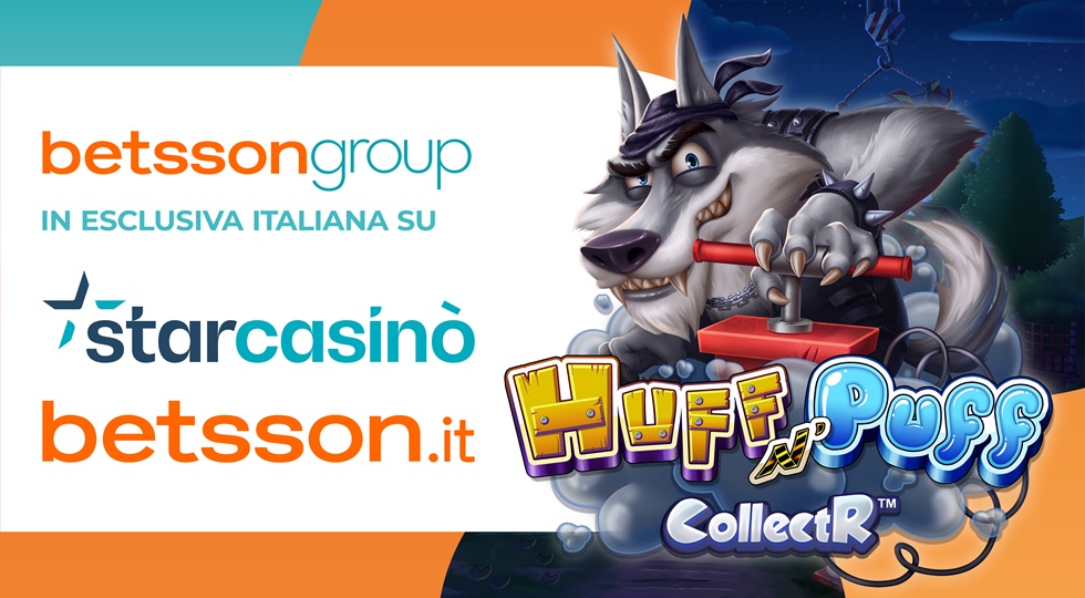 Huff N’ Puff CollectR in esclusiva su Betsson e StarCasinò