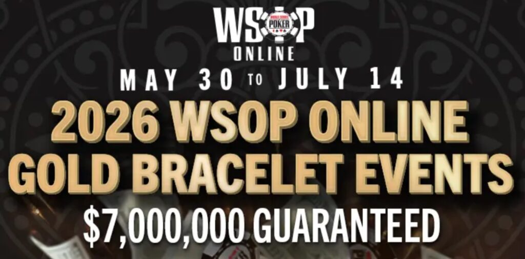 Wsop Online 2026, pubblicato il calendario ufficiale
