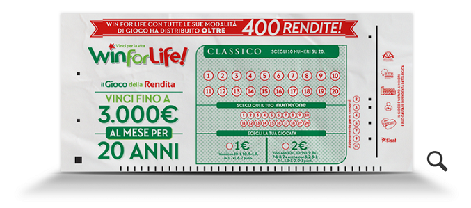 Win for Life Classico, centrata online la 480esima rendita