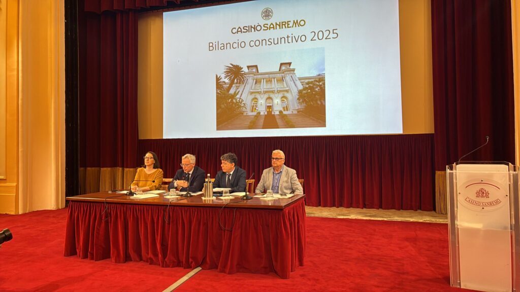 Casinò di Sanremo, bilancio 2025 in crescita: utile a 7,8 milioni
