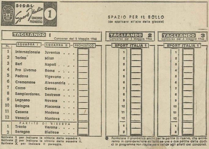 Sisal celebra gli 80 anni della Schedina