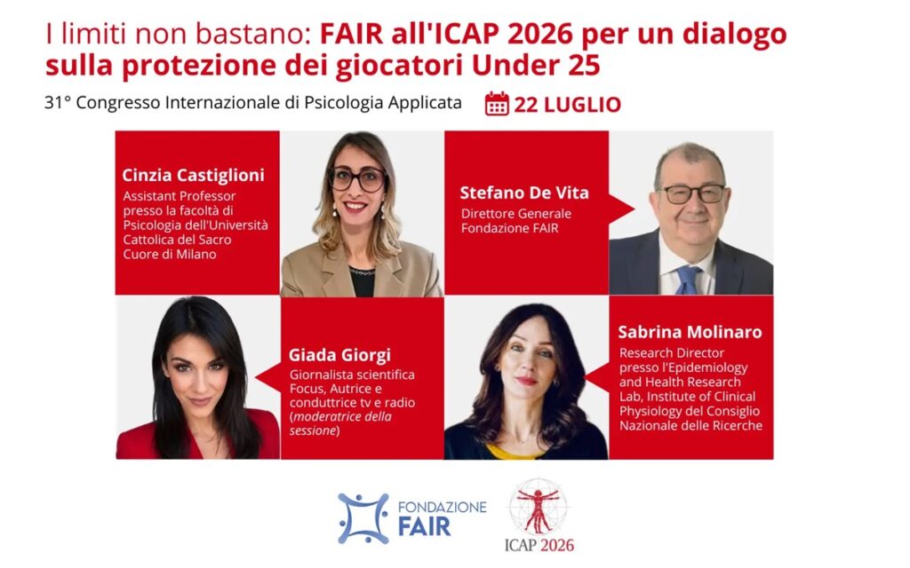 Gioco e giovani: Fondazione Fair porta il tema all’Icap 2026 di Firenze