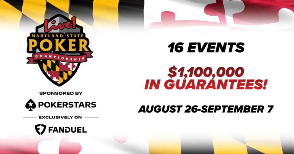 PokerStars su FanDuel annuncia la sponsorship del Maryland State Poker Championship