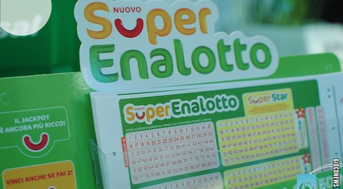 SuperEnalotto, il Jackpot vola a 186,7 milioni